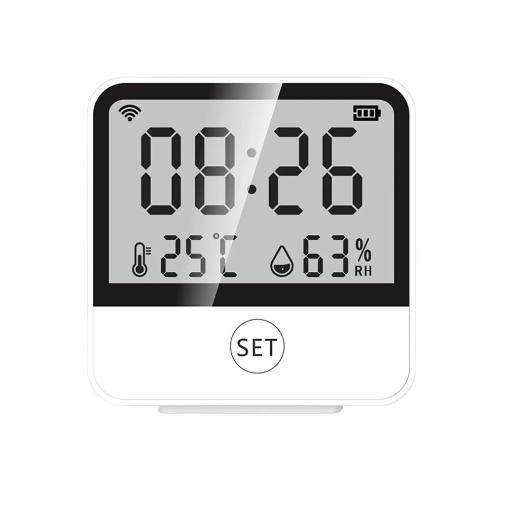 Smart Home Digital Hygrometer Thermometer - Wi-Fi Enabled Temperature & Humidity Sensor with Remote Monitoring