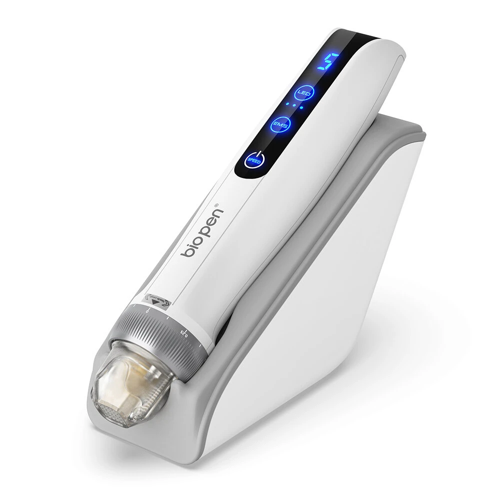 biopen Q2 Microneedling & EMS Device | LED Light Therapy | 5 Speed Wireless