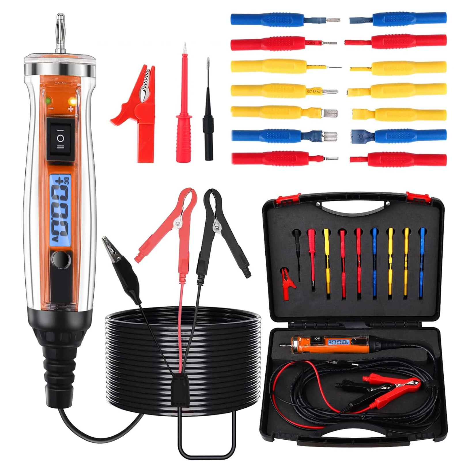 NS-822A Digital Circuit Probe Tester | 3-36VDC LCD Screen & Overload Protection