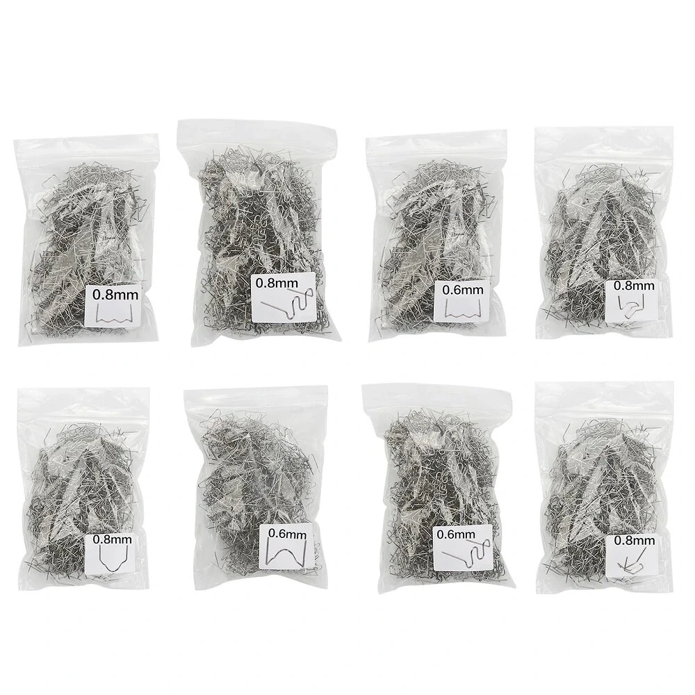 800PCS Welding Nails | Pre-Cut Wave Staples for Automotive Plastic & Bumper Repair
