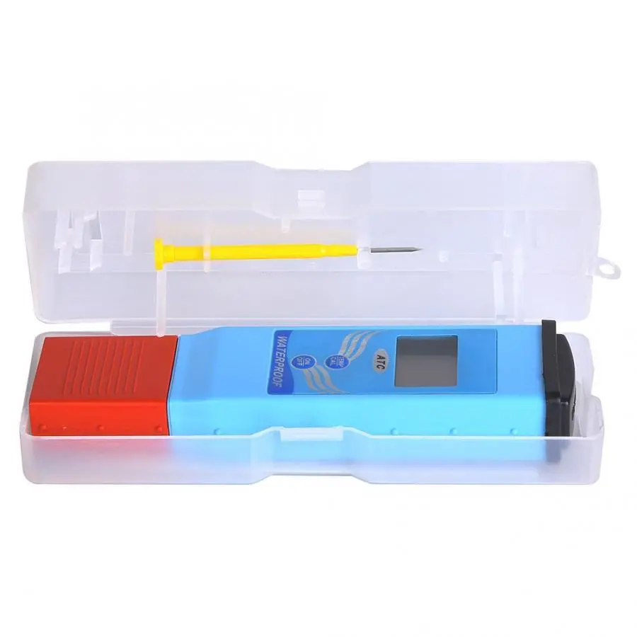 Digital PH Meter - Waterproof PH & Temperature Tester with Dual LCD Display