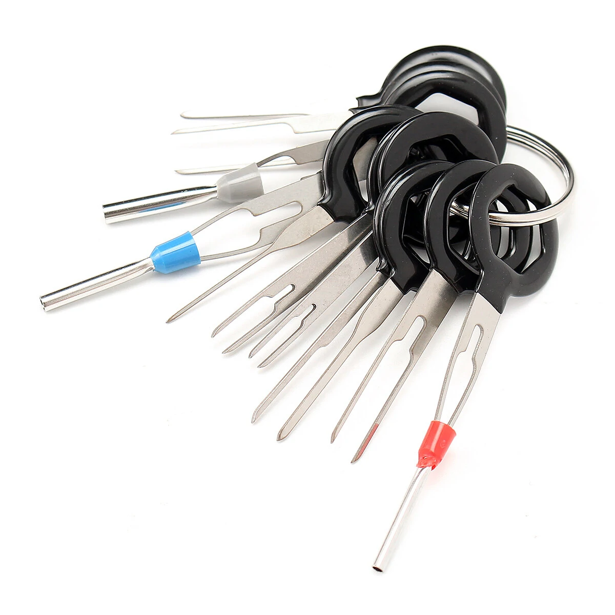 11PCS Terminal Removal Tool Kit - Aluminum Wiring Connector Pin Extractor for Car Repair