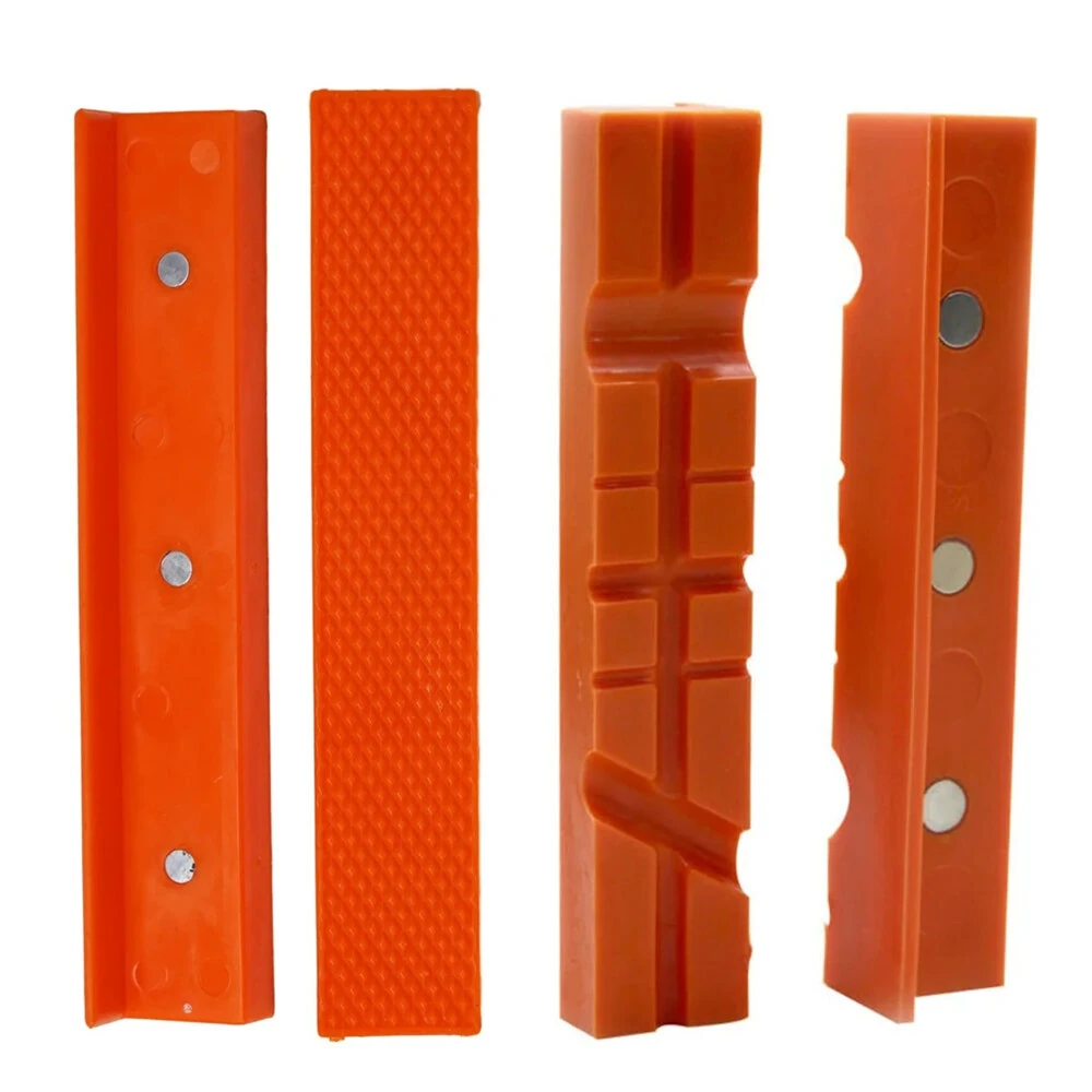 Magnetic Soft Pad Jaw Rubber for Bench Vise - PPT Material with Embedded Magnets | 2PCS Set, 4 5 6 inch Sizes