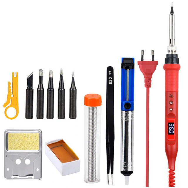 JCD 908U 100W Soldering Station Kit | Adjustable Temp 180-500°C | LCD Display with Iron & Sucker