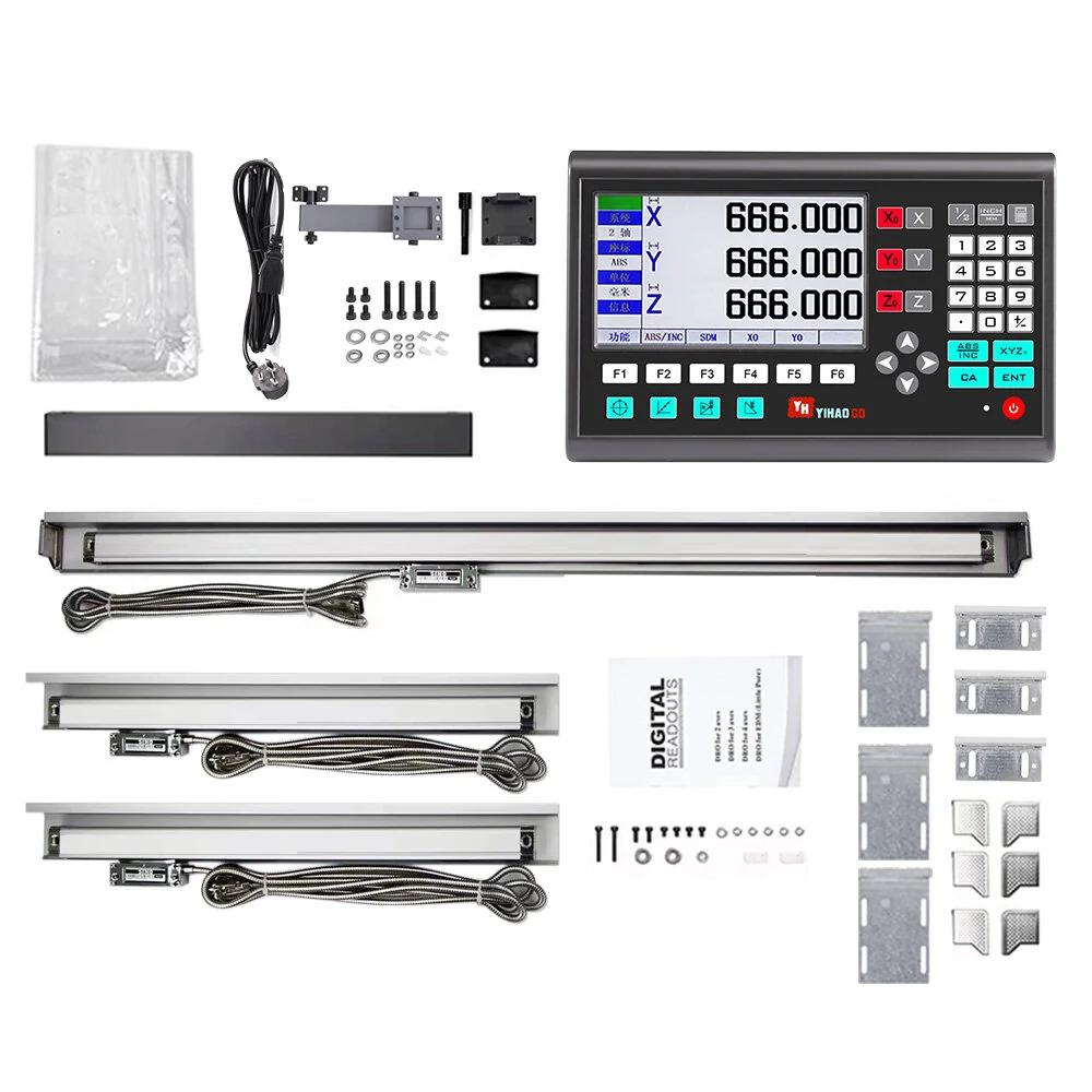 YHSINO YH800-3 3-Axis DRO & Linear Scale Set | High Precision Digital Display