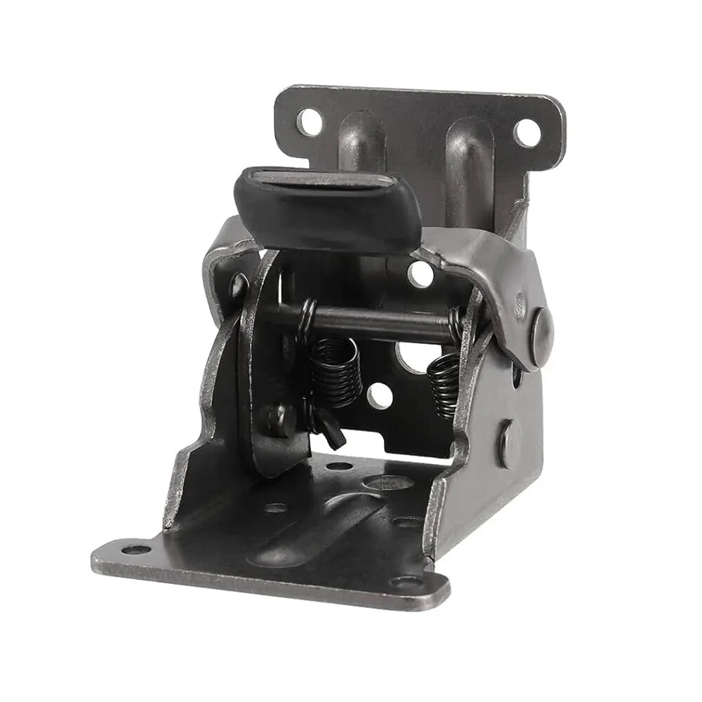 Heavy Duty 90 Degree Folding Bracket - Steel Locking Hinge for Table & Bed Leg Support
