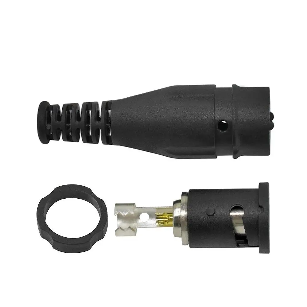 Cleqee P7001 BNC Male Plug Connector - Gold-Plated Solder Joint & Protective Shell