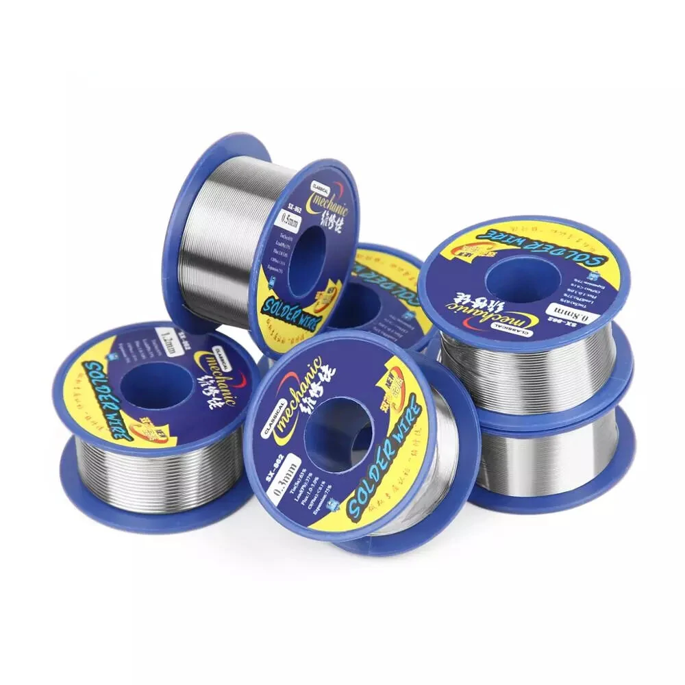 MECHANIC 60g Solder Wire 63/37 Tin Lead | 0.3-1.2mm Rosin Core Flux | 1.0-3.0% Iron Cable Reel