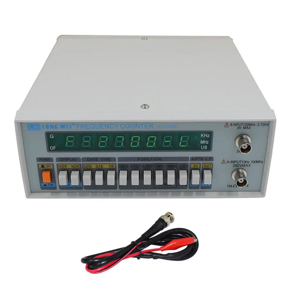 TFC-2700L High Precision Frequency Meter | 10HZ-2.7GHZ Counter with 8 LED Display