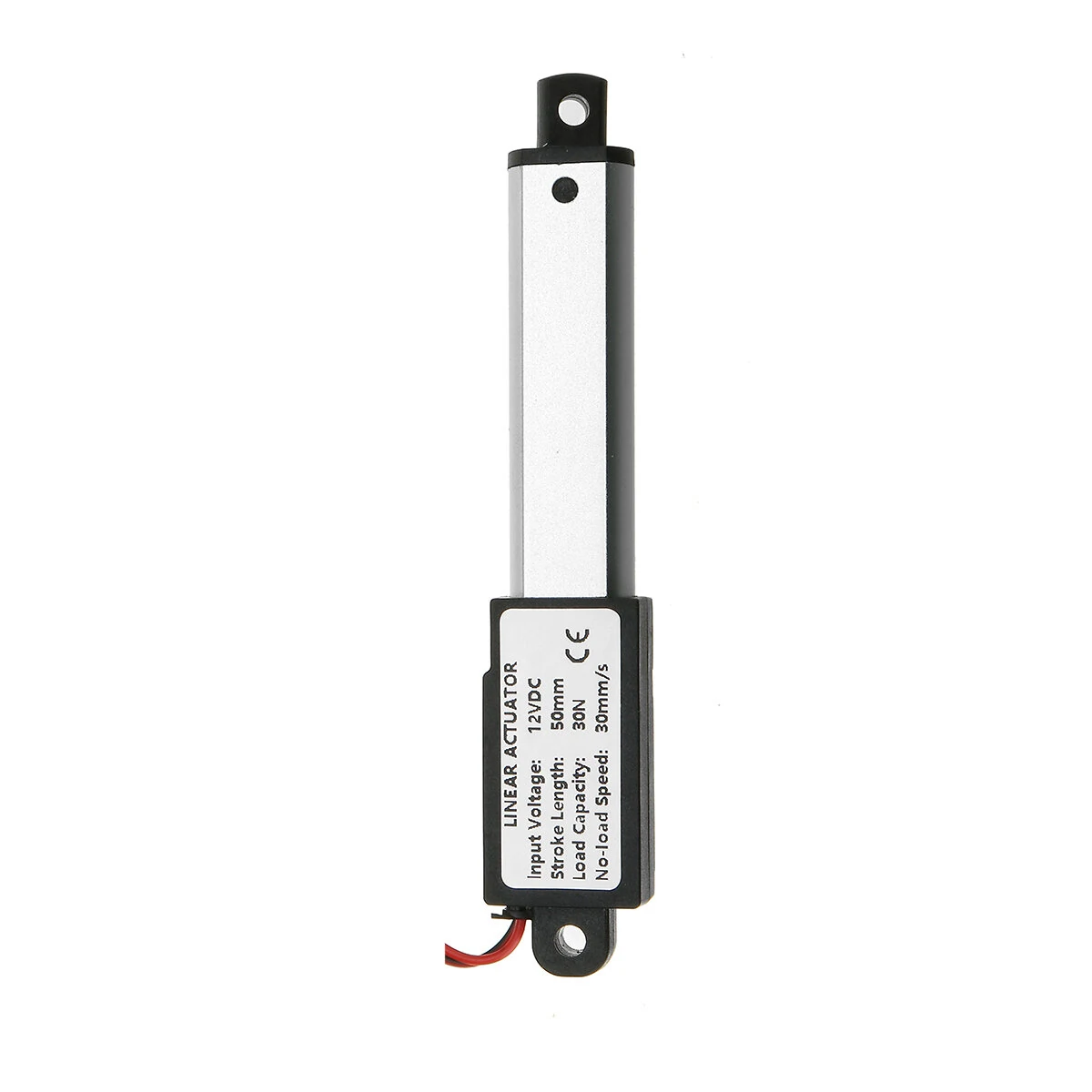 DC 12V 50mm Stroke Mini Linear Actuator | 9.5-15-30mm/s Speed | Aluminum Alloy Motor