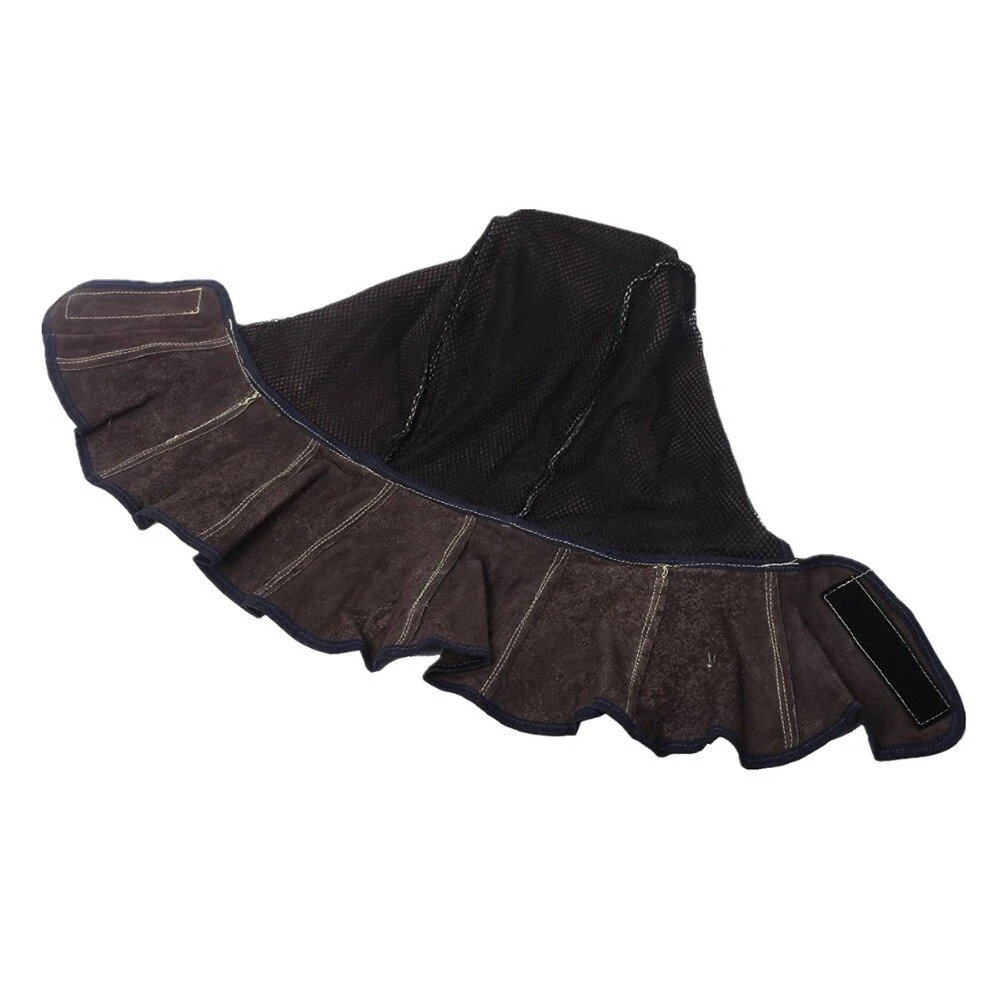 Professional Welding Hood - Cow Leather Hat with Anti-Flame Cotton Lining