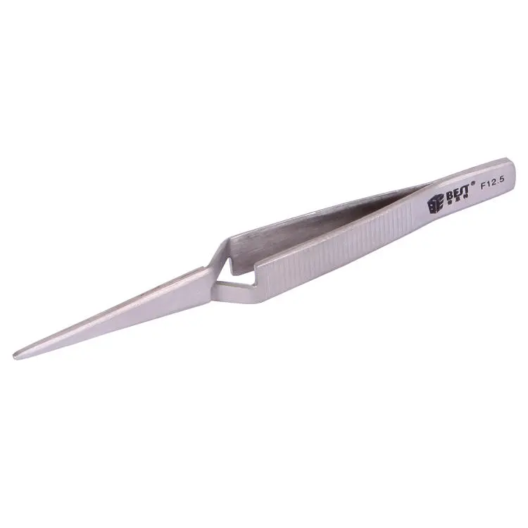 BEST BST-F12.5 Self Tweezer | 12.5cm Stainless Steel | For Phone & Laptop Repair