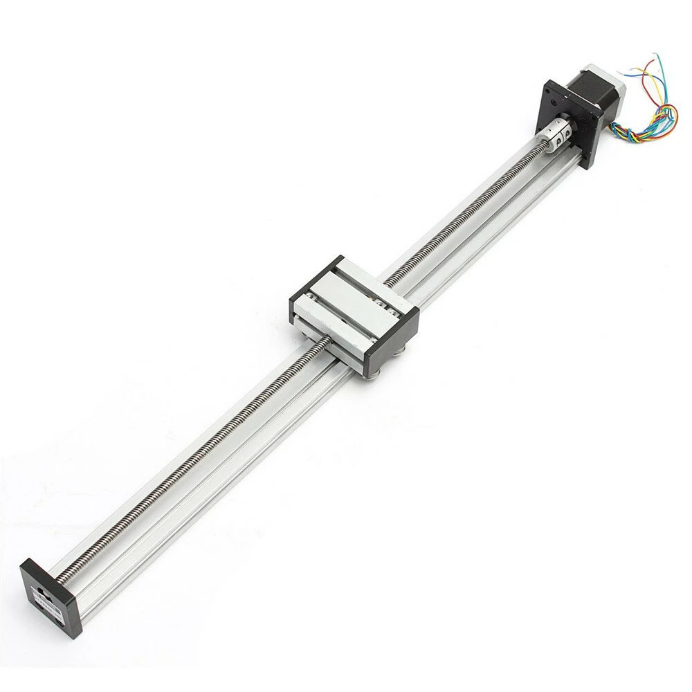 Machifit 100-500mm Stroke Linear Actuator | Lead Screw Slide Stage with Stepper Motor