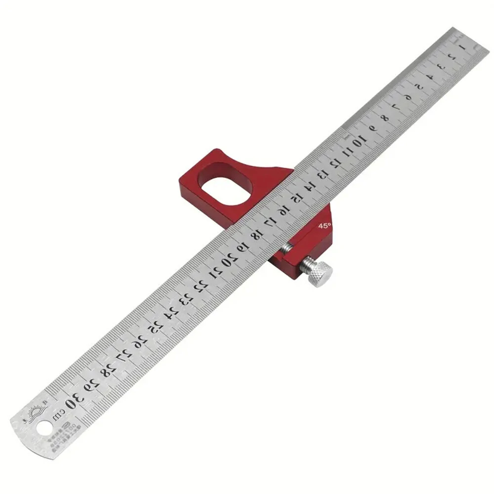 Combination Square 0-300mm | 45/90 Degree Angle Ruler with Etched Scales