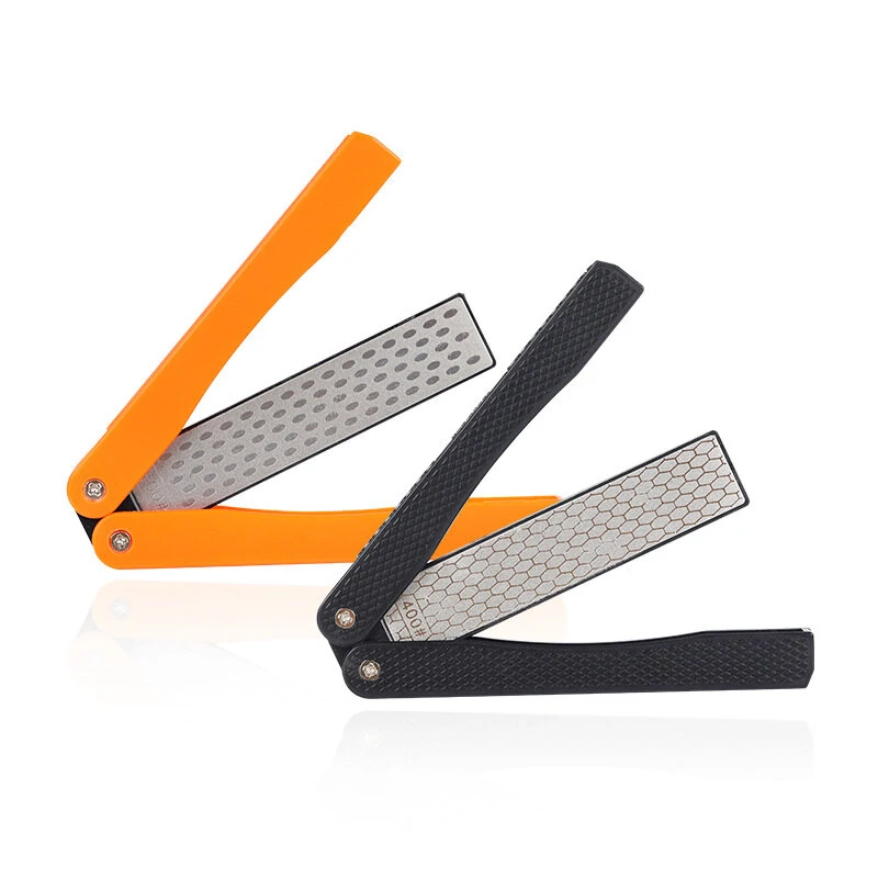 DMD Portable Double Side Grindstone - Professional Kitchen & Pocket Knife Sharpener | Diamond Sharpening Stone