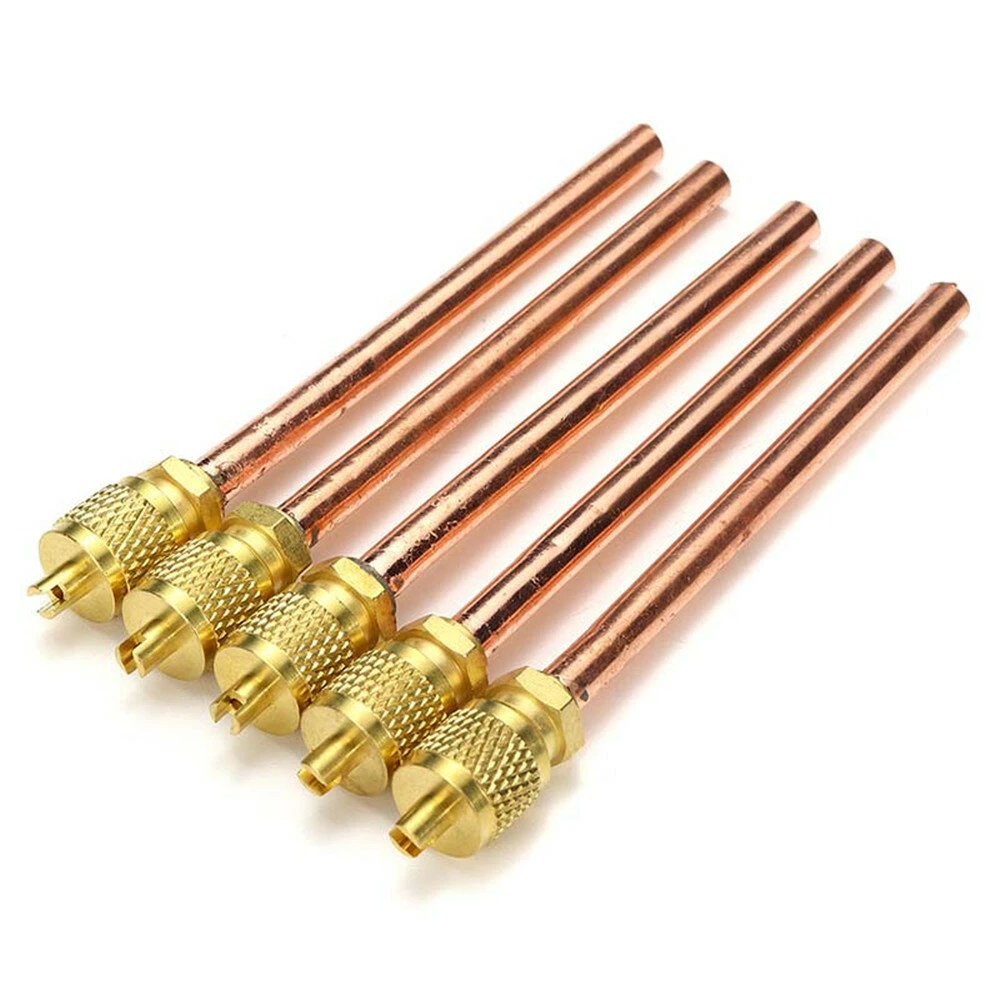 5pcs 1/4 Inch Metal One-way Air Valve | AC Refrigeration Service Access Valve