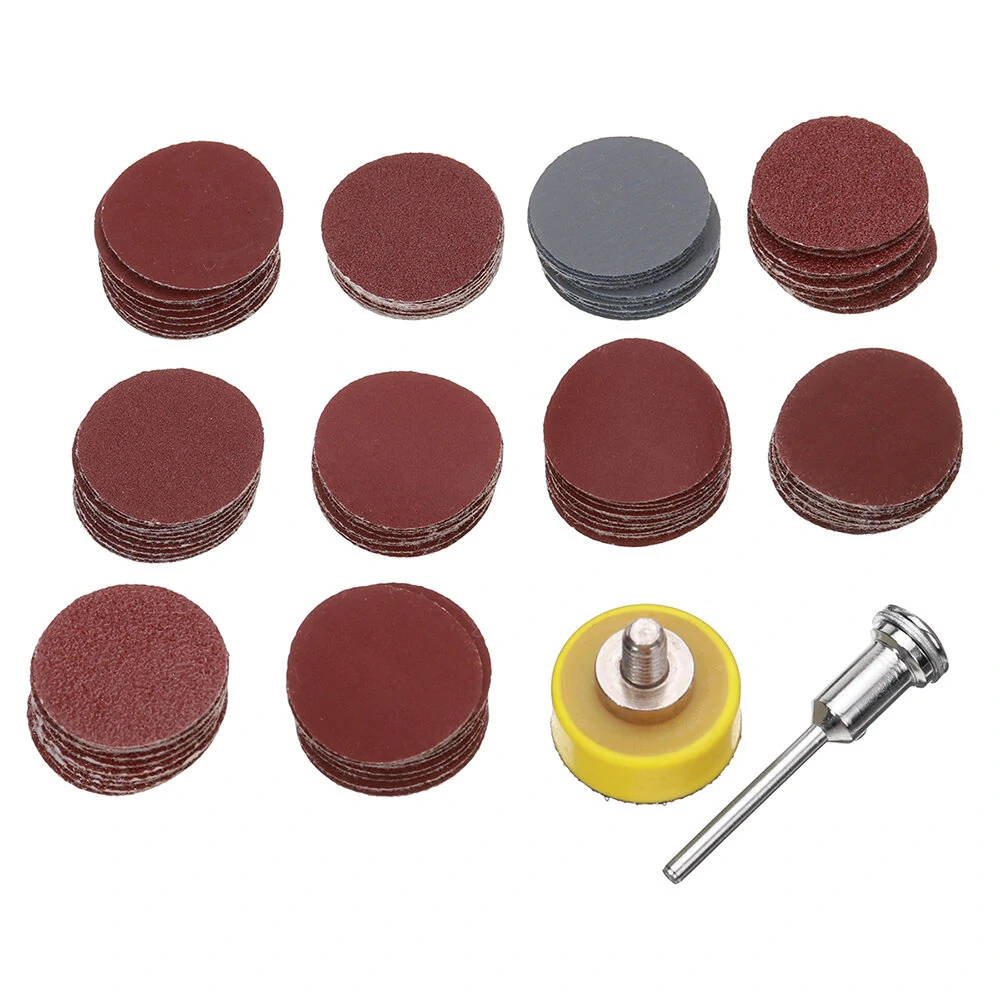 3M 102Pcs 1 Inch Hook and Loop Sanding Discs | 80-3000 Grit for Polishing