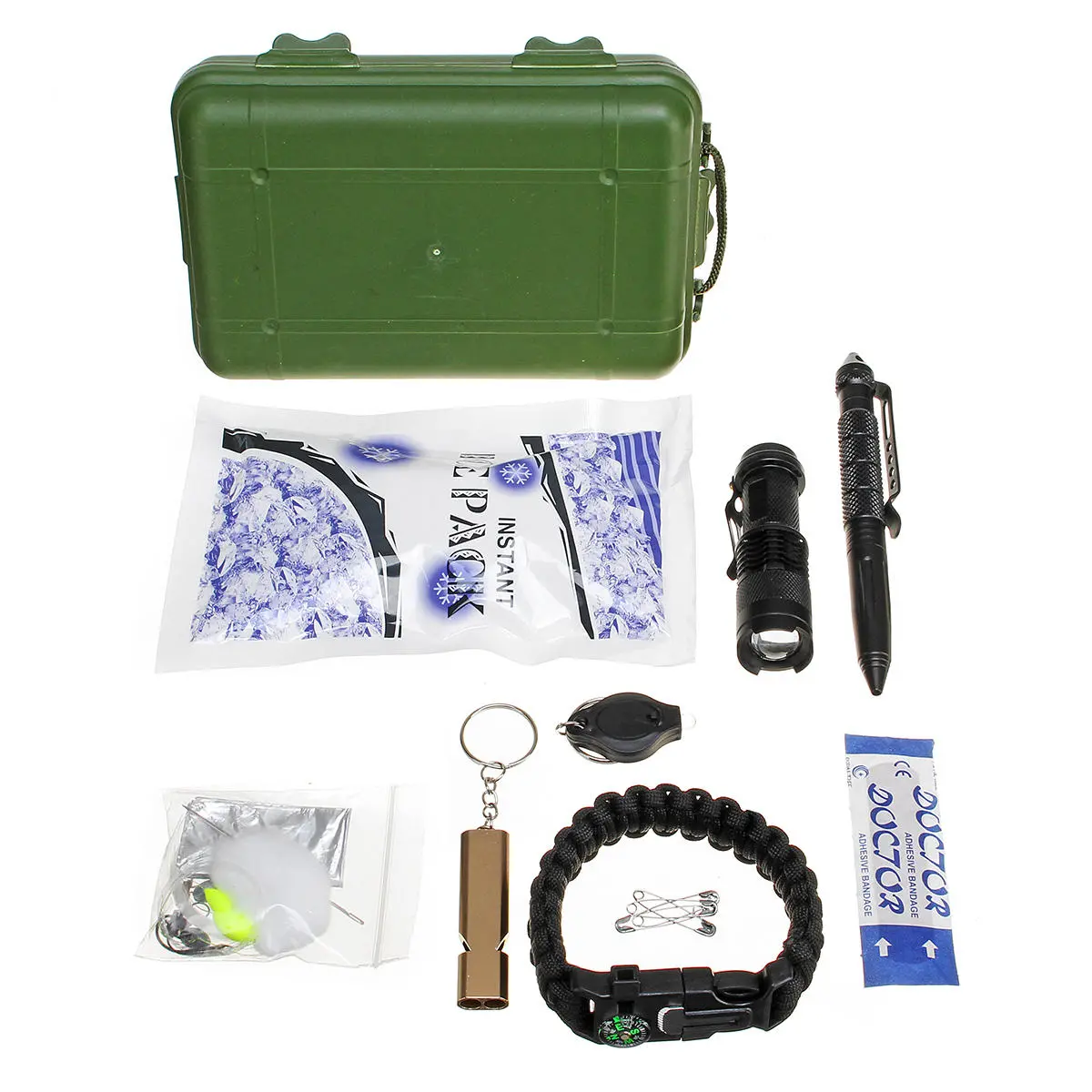 25 in 1 SOS Emergency Survival Kit - Camping & Outdoor Tactical Gear Tools