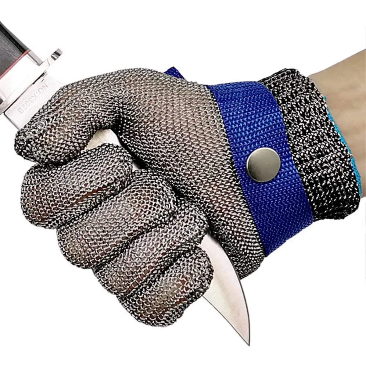 Stainless Steel Cut-Proof Gloves - Wire Mesh for Carpentry & Butcher Safety