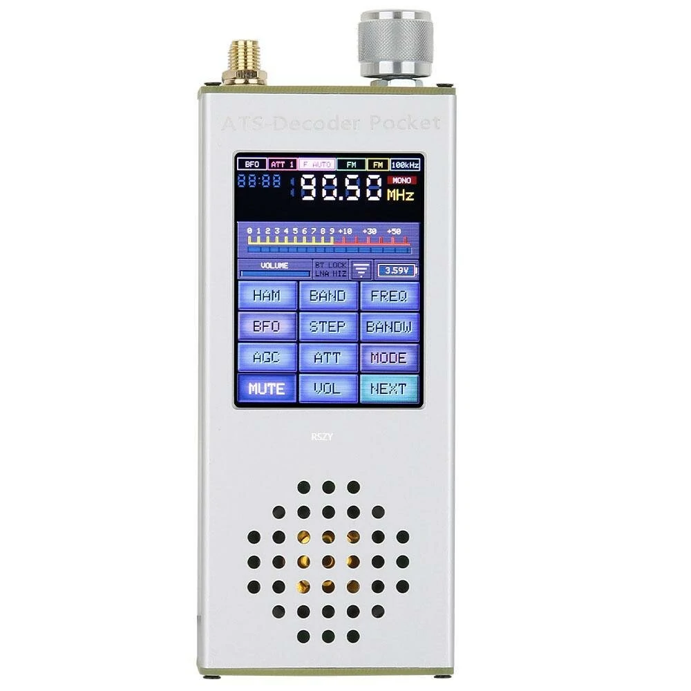 ATS-Decoder Pocket Handheld Full Band Radio Receiver | 2.4 Inch Touch Screen | 4000mAh Battery | Ideal for Outdoor Adventures