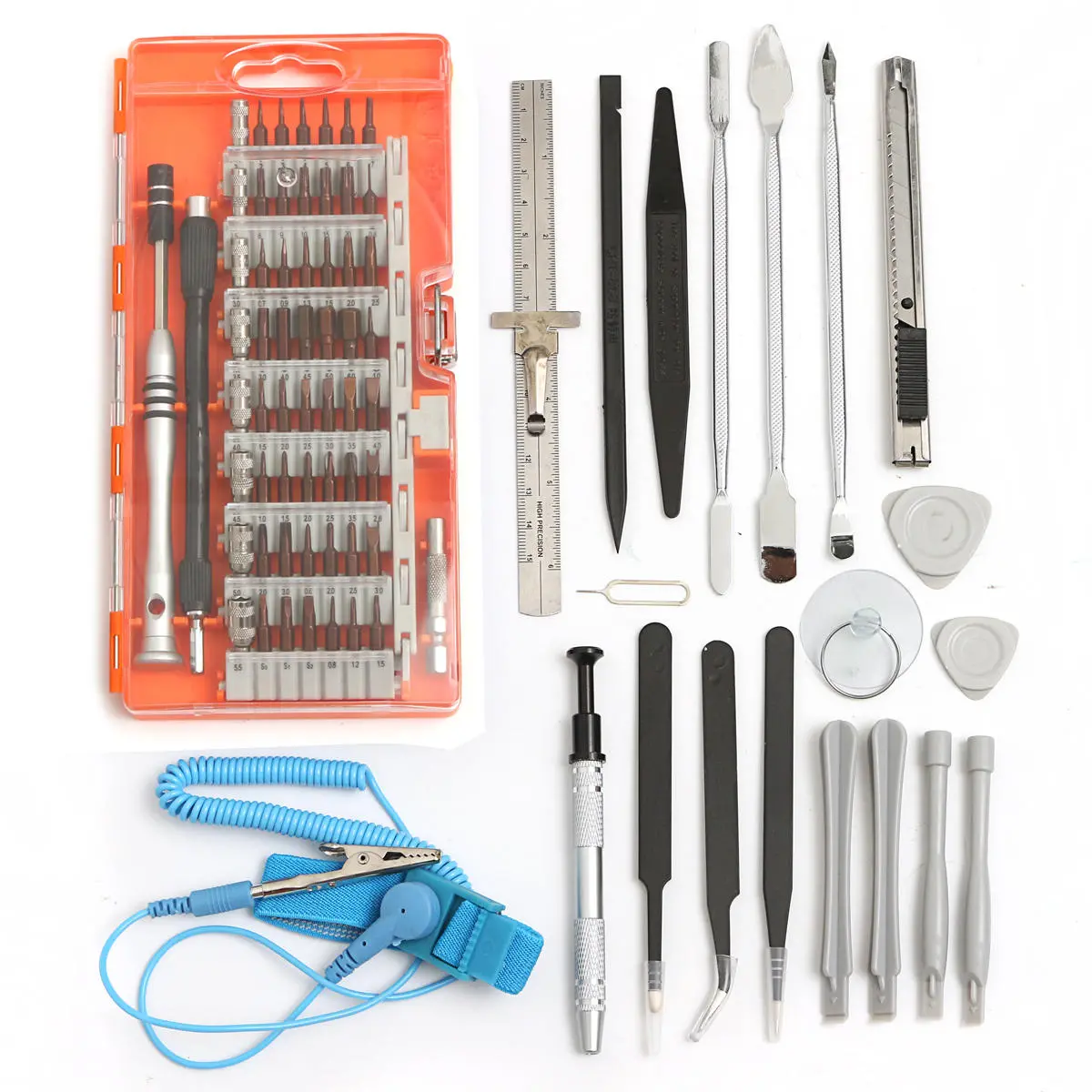 80 in 1 Screwdriver Repair Tool Kit | 3 Color Picks for Phone & Pad Opening