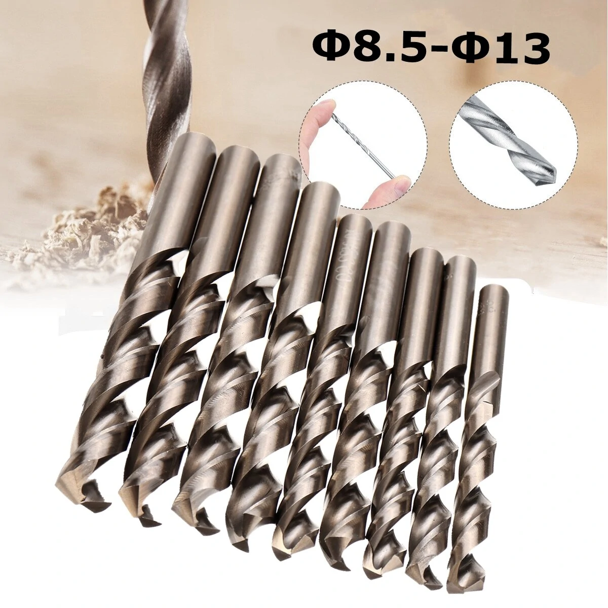 Straight Shank Wood Auger Drill Bit | TWSIST Brand | Diameter 8.5-13mm