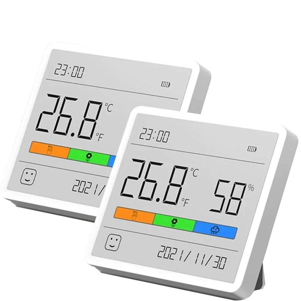 Xiaomi DUKA TH1 Digital Thermometer Hygrometer - 2-Pack LCD Indoor Weather Station
