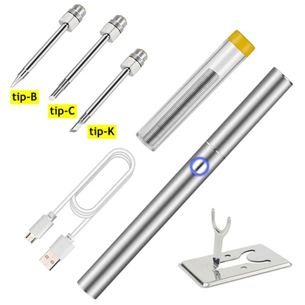 Drillpro Mini Portable Cordless Soldering Iron - 1100mAh USB-C | Includes Case & Tips