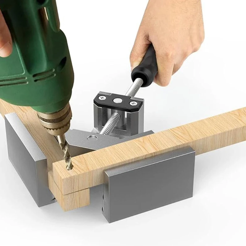 Housolution 4pcs Right Angle Clamps - 90° Aluminum Alloy Adjustable Woodworking Tool