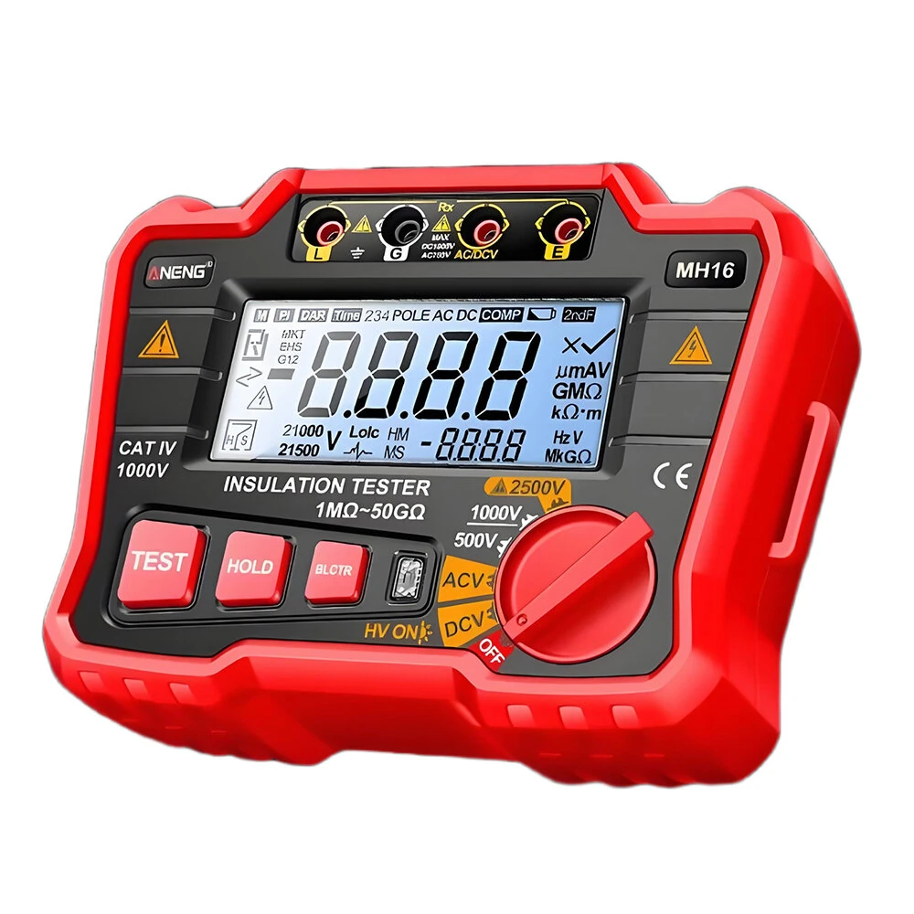 ANENG MH16 Digital Multimeter | 500V/1000V/2500V Insulation Tester