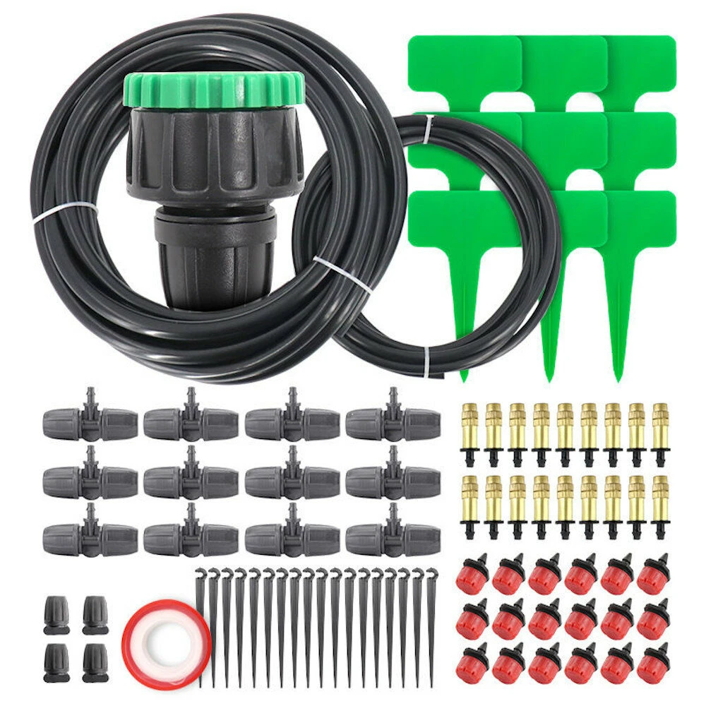 Micro Drip Irrigation Kit - DIY Garden Watering System with Adjustable Dripper