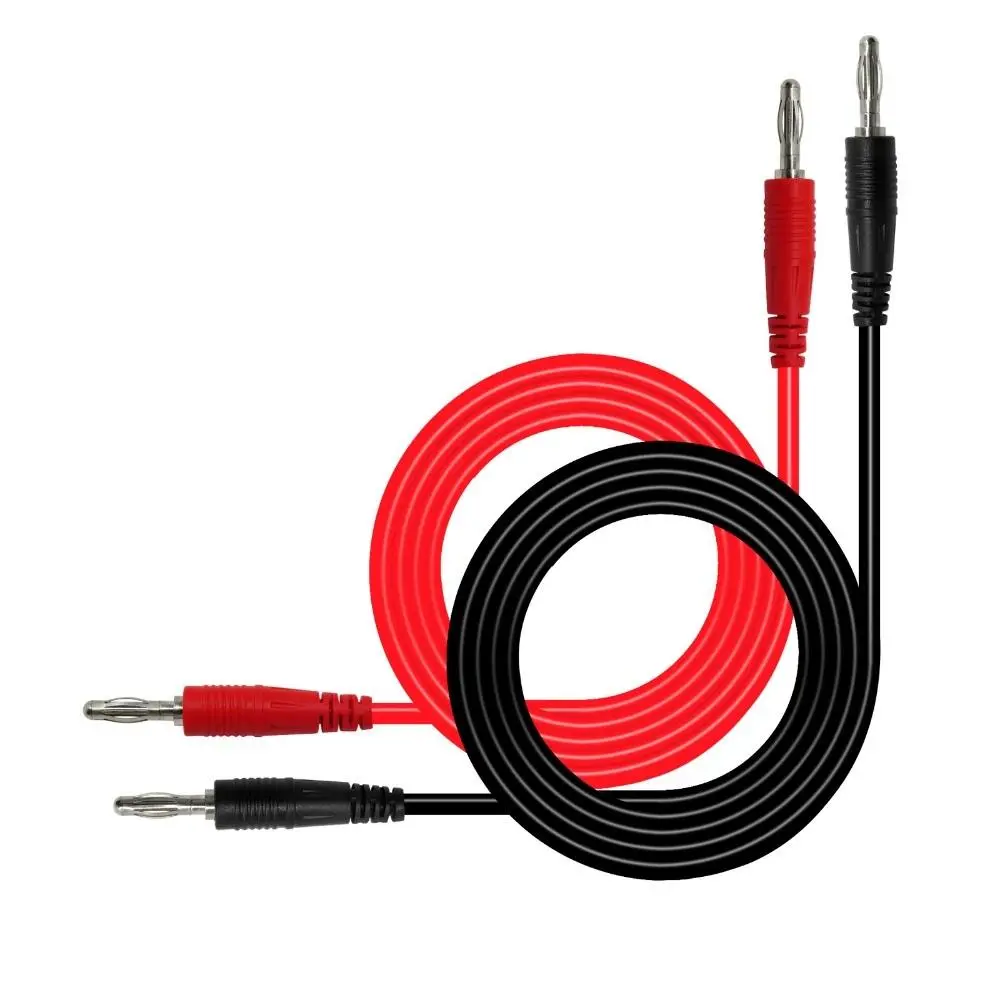 Cleqee P1041 1M 4mm Banana to Banana Test Cable | Soft RV Lead for Multimeter Kits
