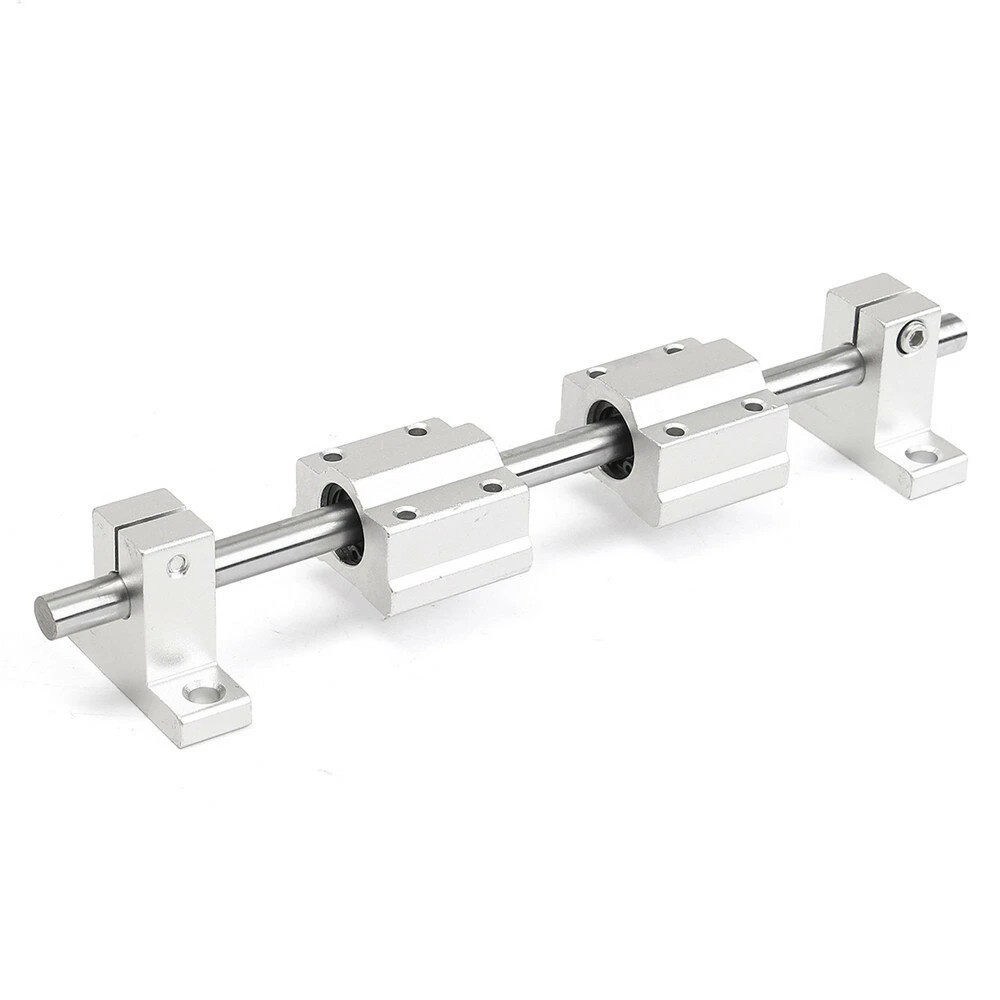 Machifit 8mm Linear Rail Shaft Rod 200-800mm | 10pcs with SCS8UU Bearing Block