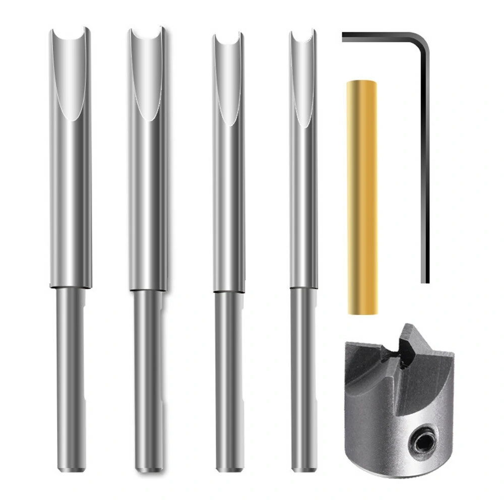 6pcs 4 Flute Pen Barrel Mill Trimmer Set | Woodworking Tool Holder System
