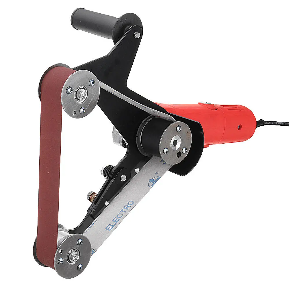 Drillpro Grinder Pipe Belt Sander Attachment | Stainless Steel Adapter for 100 Angle Grinder