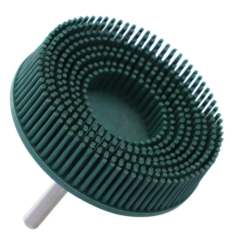 Drillpro Radial Bristle Disc 2-3 inch | Grit 50 80 120 | Emery Abrasive Brush for Dremel