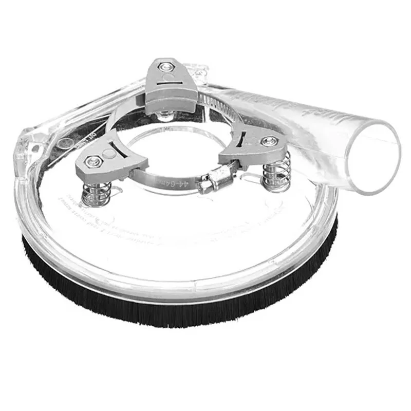 Drillpro Angle Grinder Dust Shroud Cover | Clear Vacuum Cover for Dust-Free Operation