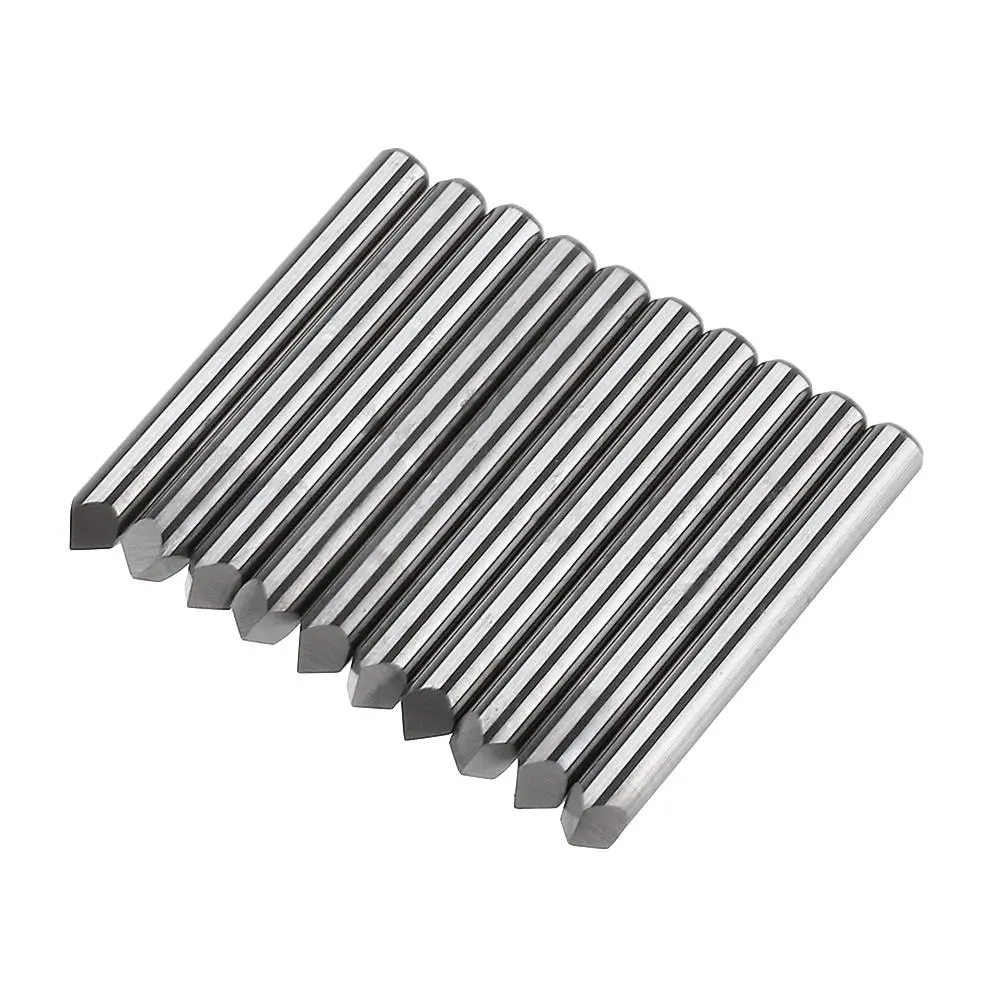 Drillpro 10pcs 3.175mm Shank 90 Degree Engraving Bits | 0.1-0.3mm Tips CNC PCB Tool