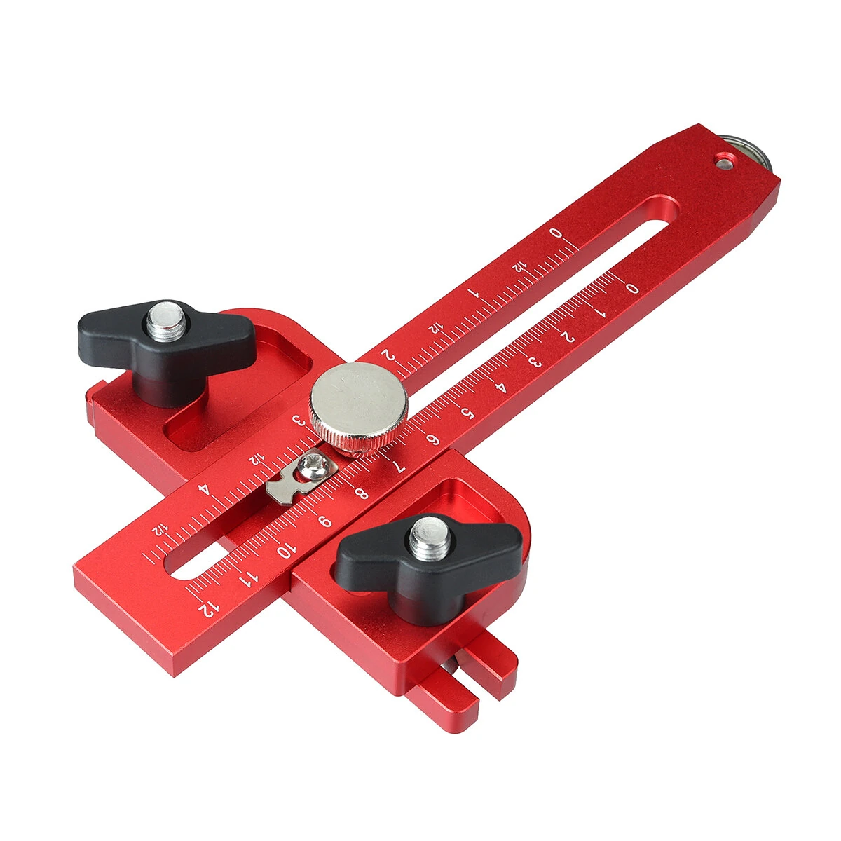 120mm Thin Table Saw Jig - Aluminium Alloy Anodized Adjustable Limiter | Precision Woodworking