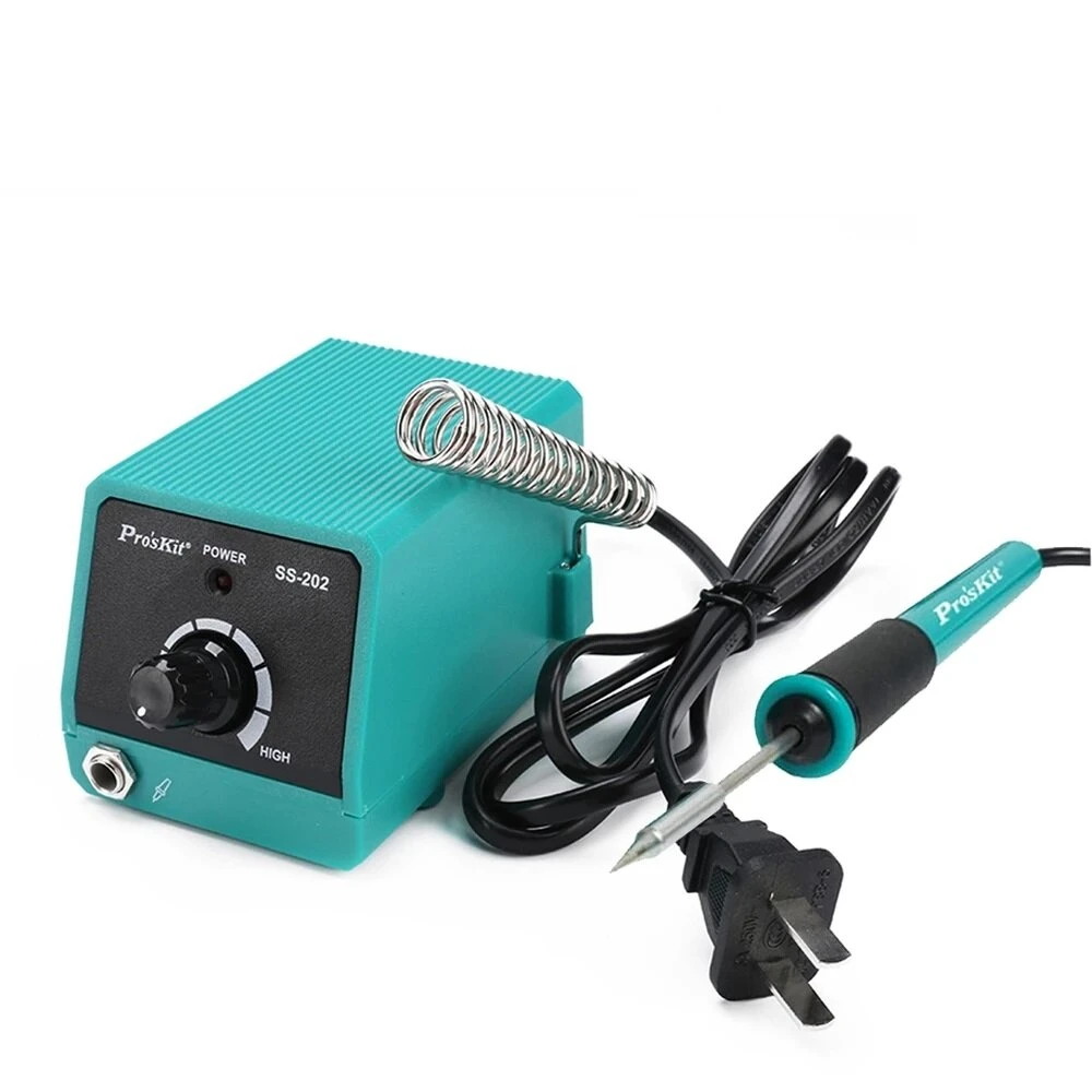 Pro'kit SS-202G Digital Soldering Station | Mini Display & Slim Tips for SMD Work