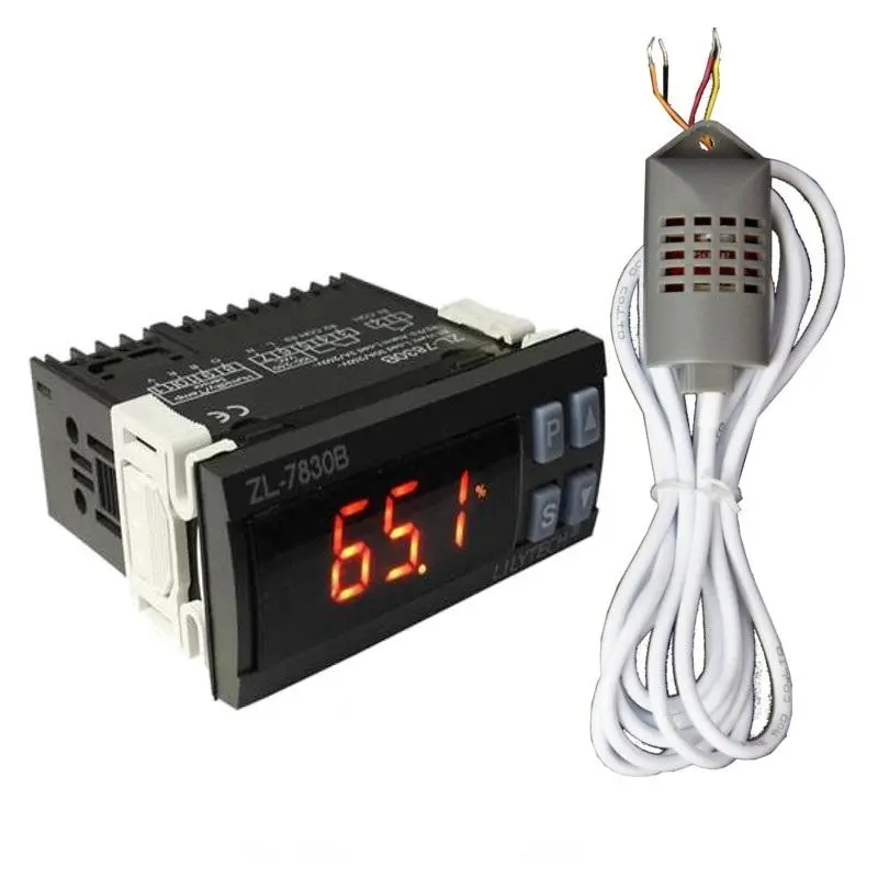 ZL-7830B 30A Relay Digital Humidity Meter & Hygrostat - 100-240VAC for Incubator