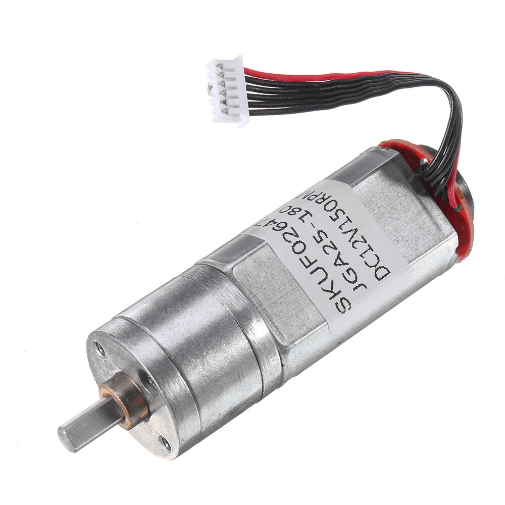 DC 12V 150RPM Gear Reduction Motor with Encoder & Speed Dial - 20GA180