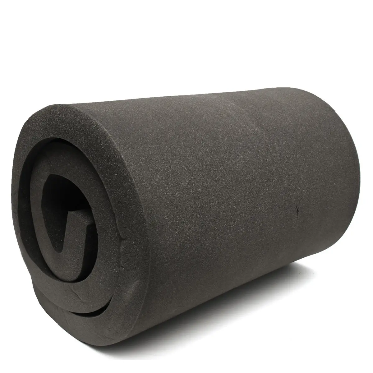 High Density Seat Foam Cushion Sheet - 200x60x5cm Black Upholstery Replacement Pad