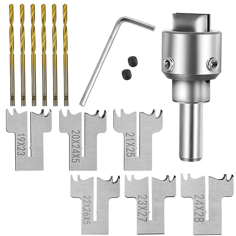 Wooden Beads Drill Bit Set - 16PCS Wood Ring Maker & Milling Cutter for Jewelry