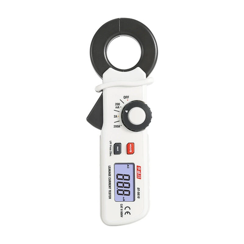CEM DT-9810 AC Leakage Clamp Meter - 200A 1999 Count LCD Backlit | High Accuracy