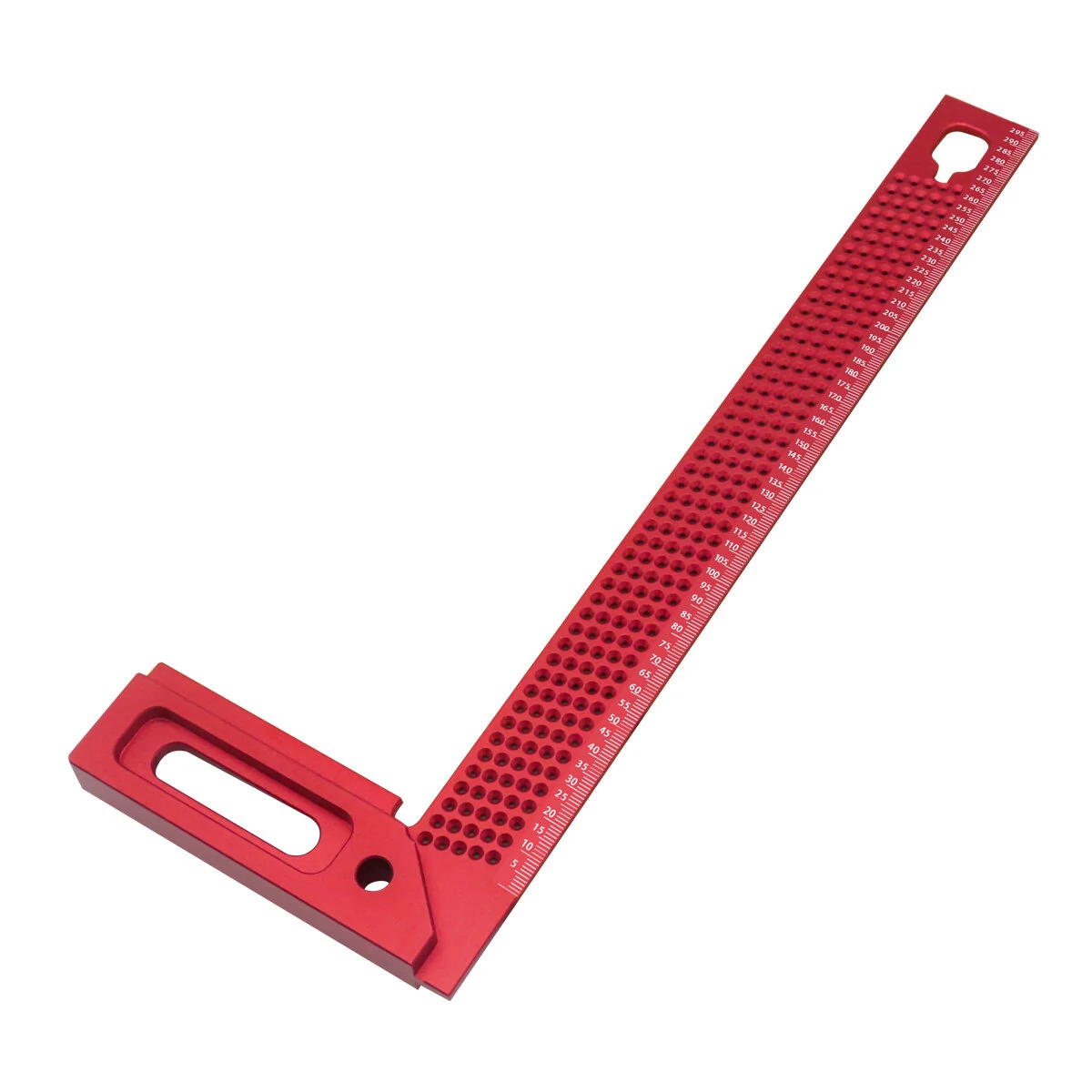 FNICEL 300mm Aluminum Woodworking Square - L-Type Scriber & Marking Ruler for Framing