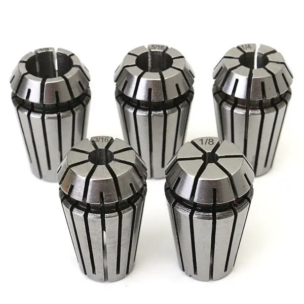 5Pcs 1/8 to 3/8 Inch Spring Collet Set | CNC Milling & Lathe Tool Accessory