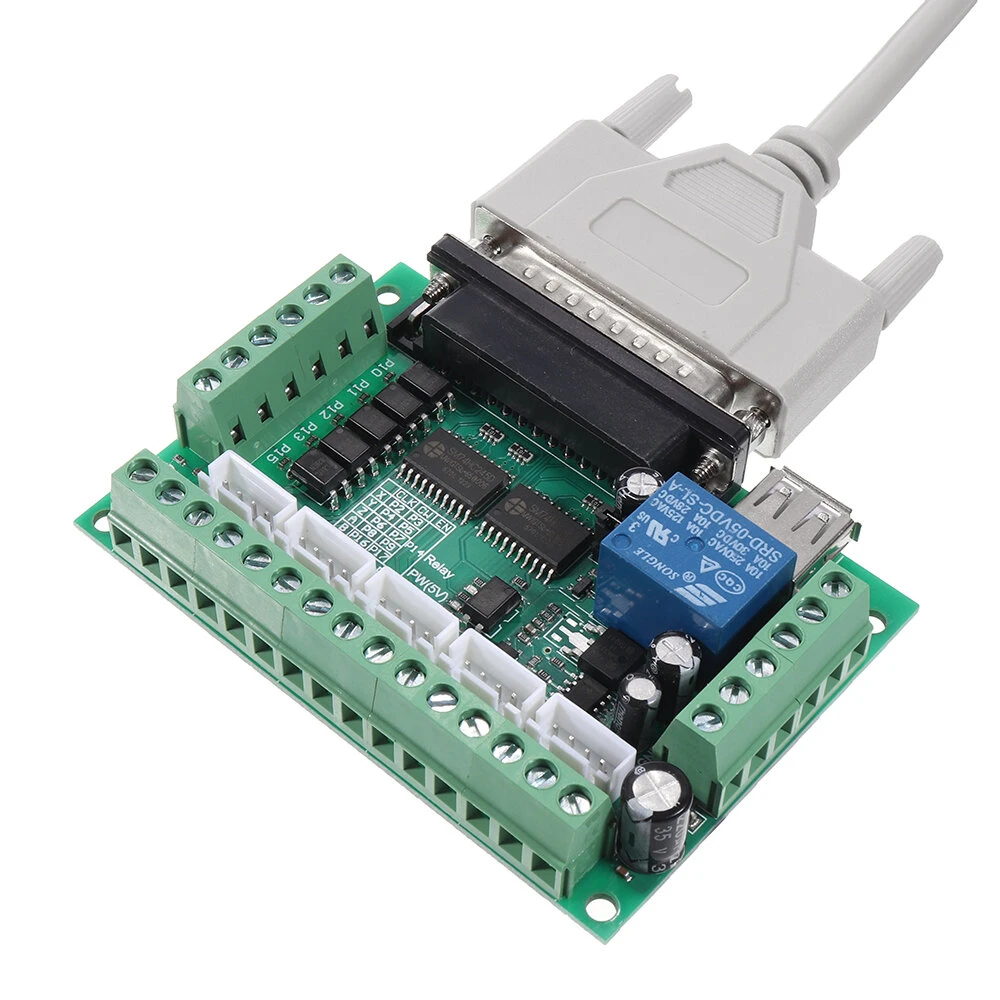 5 Axis Stepper Driver for Mach3 | Anti-Reverse Protection Module | CNC Controller Board