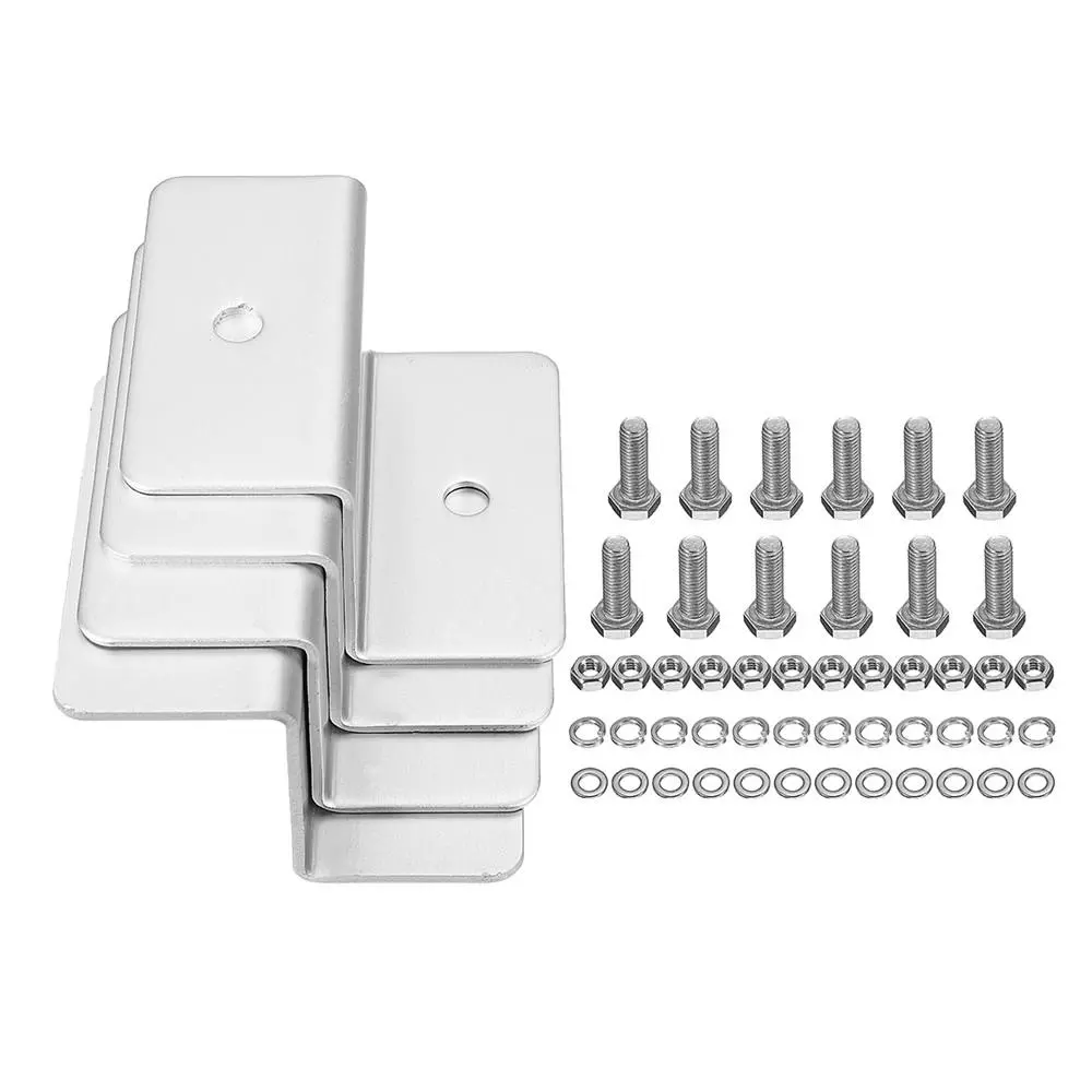 ZB-01 Solar Panel Mounting Brackets Kit - 4pcs Aluminum Alloy for Motorhome & Yacht