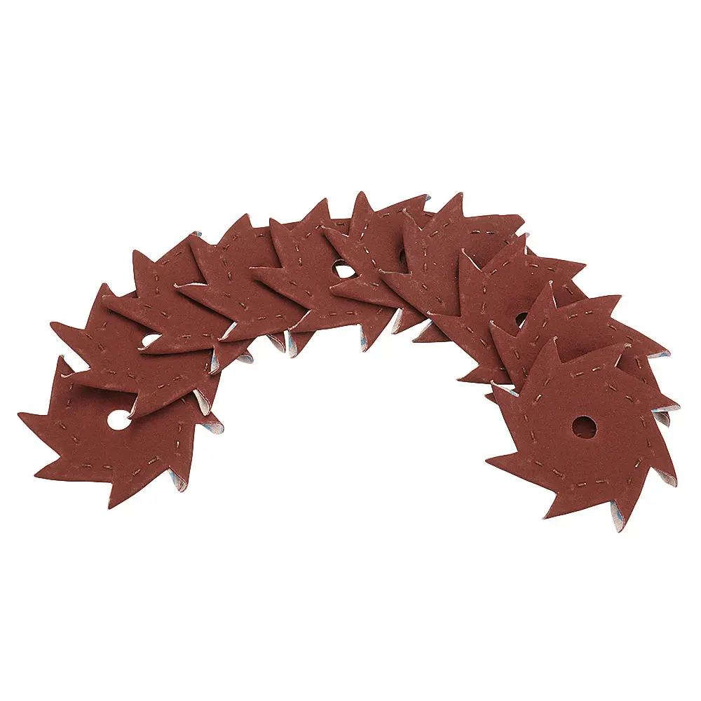 3M 80 Grit Octagonal Sandpaper - 50 Pcs Double Layer Buffing & Sanding Tool